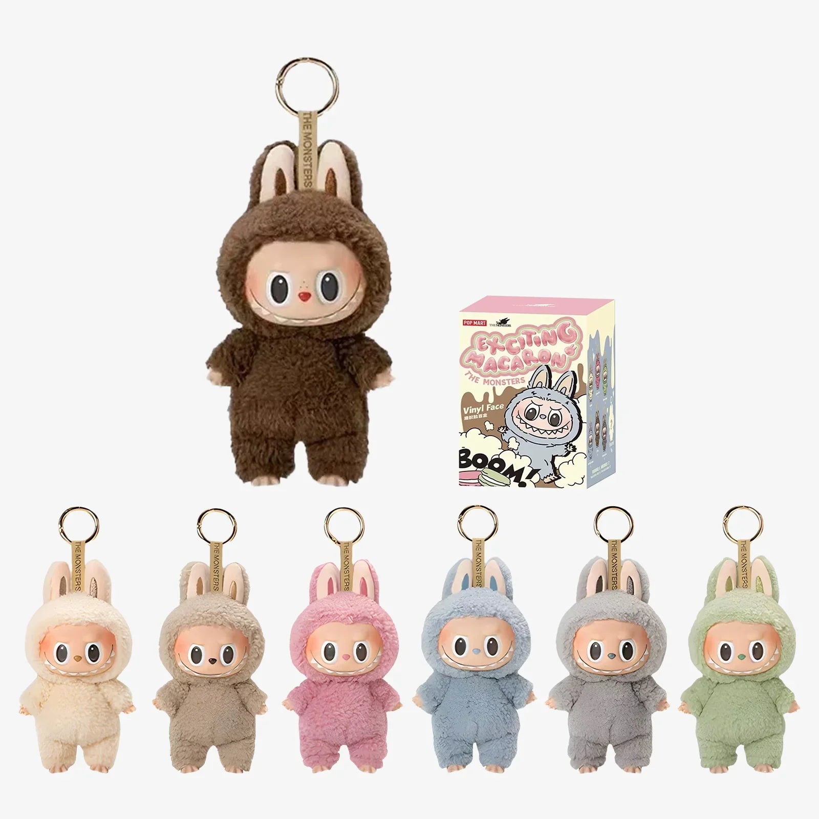 Labubu V1 The Monster-Exciting Macaron Series Plush Pendant Blind Box