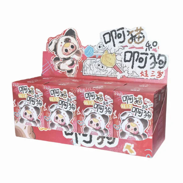 아기 3마리 - 고양이와 강아지의 봉제 블라인드 박스 