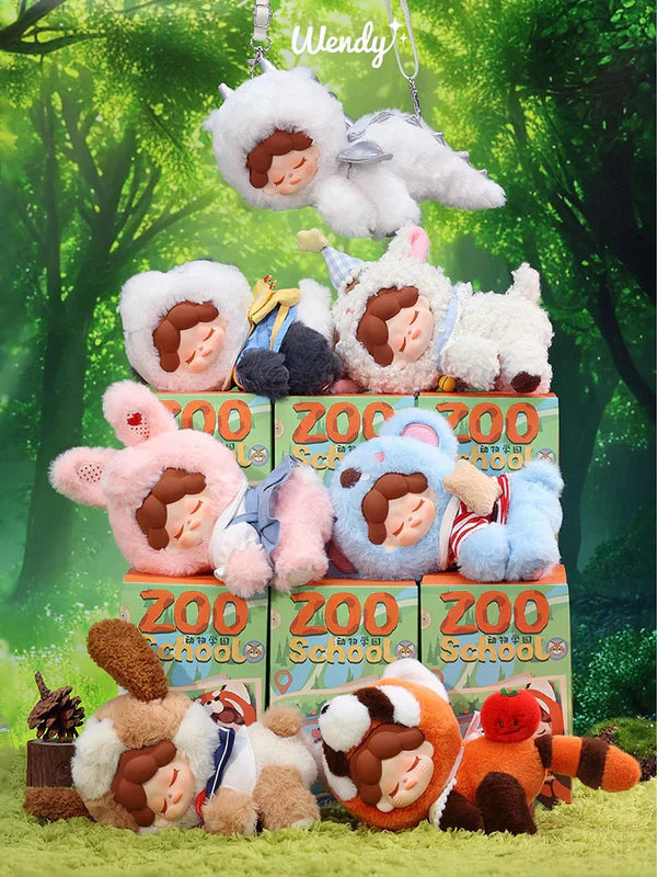 웬디 동물원 학교 시리즈 봉제인형 블라인드 박스 