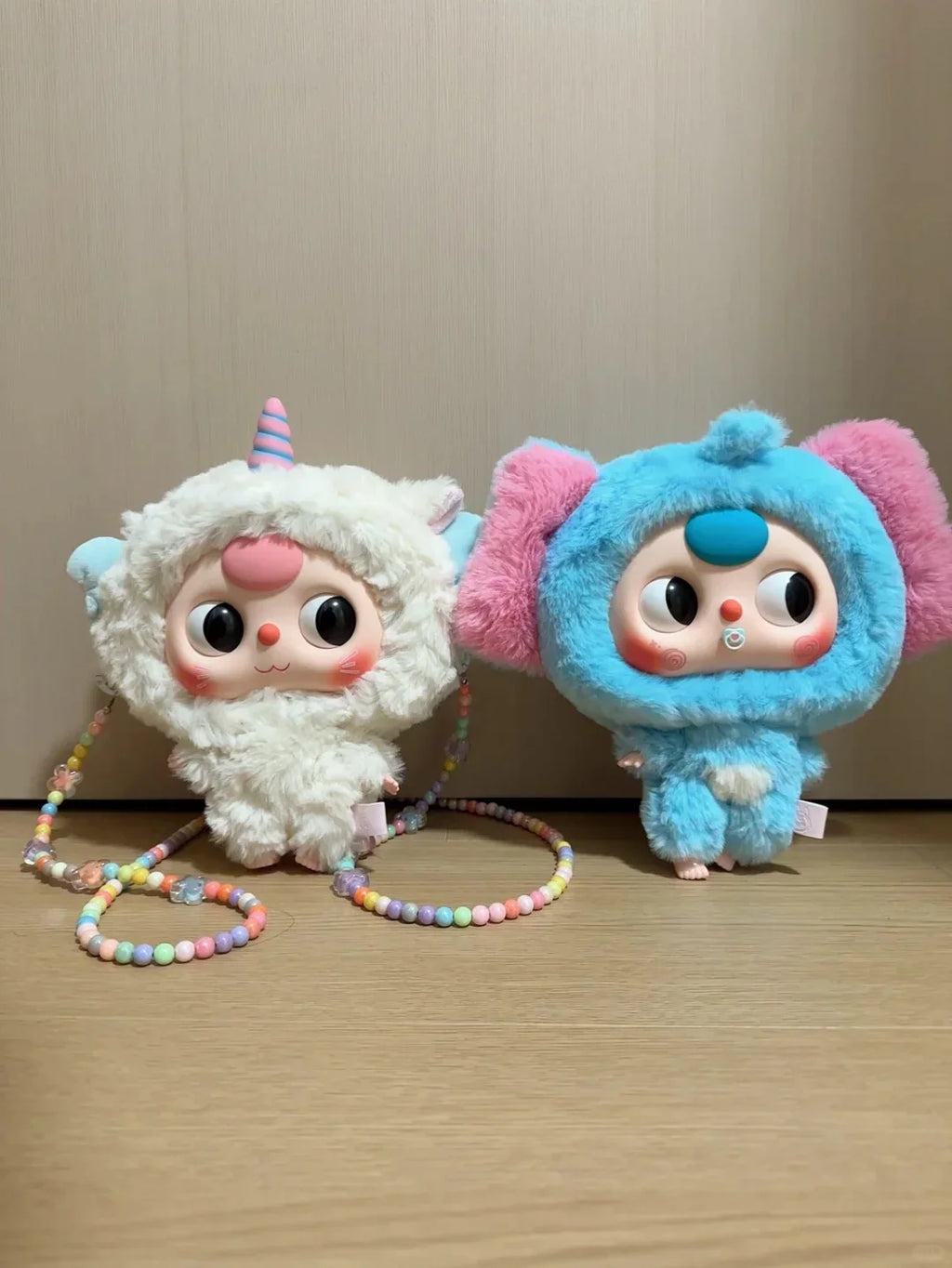 아기 3마리 큰 머리 아기 지퍼백 플러시 블라인드 박스 