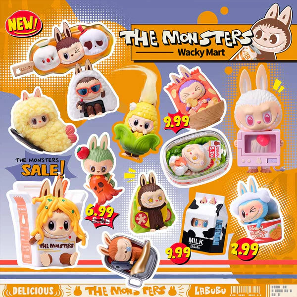 HE MONSTERS Wacky Mart 시리즈 블라인드 박스 피규어 